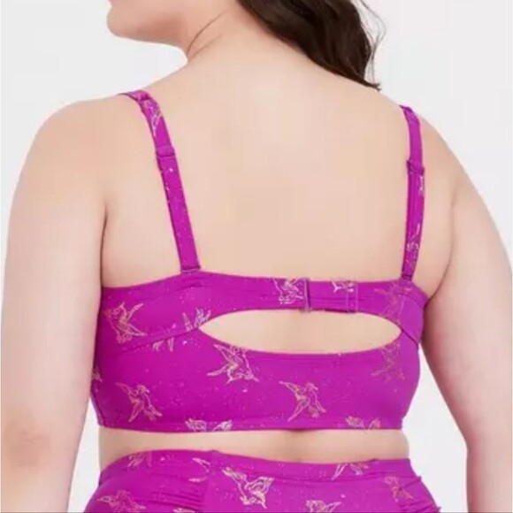 Torrid Raspberry Pink Unicorn Underwire Bikini Top Size 2 / 2X / XXL - Picture 10 of 10